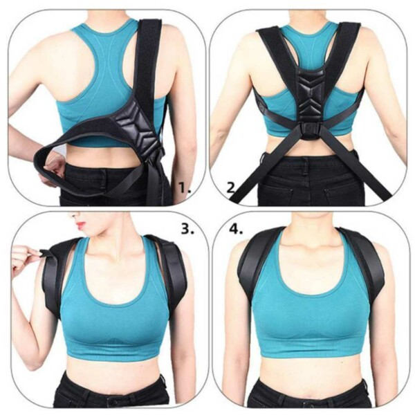 Post -Holding Vest - Ergonomisk ryglæn for bedre kropsholdning XL