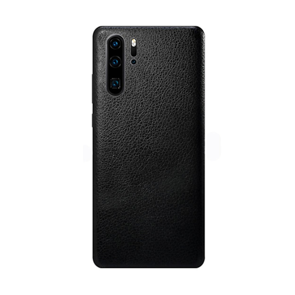 Huawei P30 Pro -nahka nahka vinyyli ihon kääre tarra suojakalvo musta