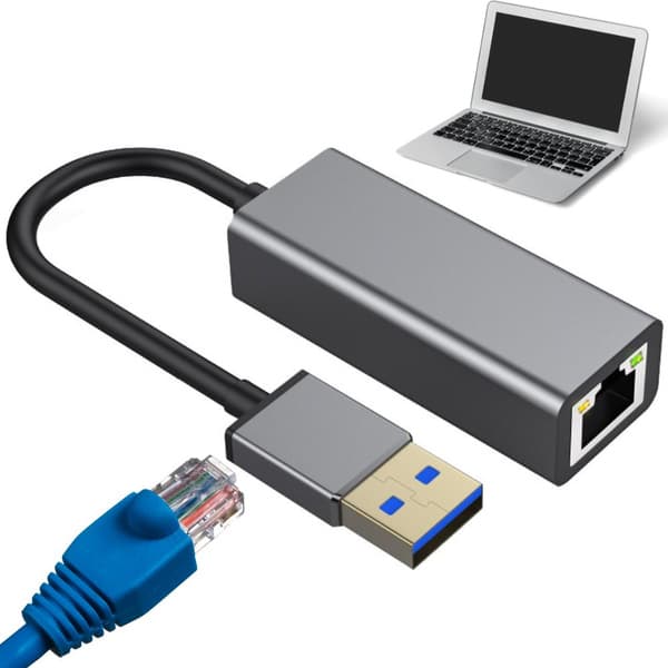 USB RJ45 -sovitin - USB Type A Ethernetiin - 100Mbps verkkokortti