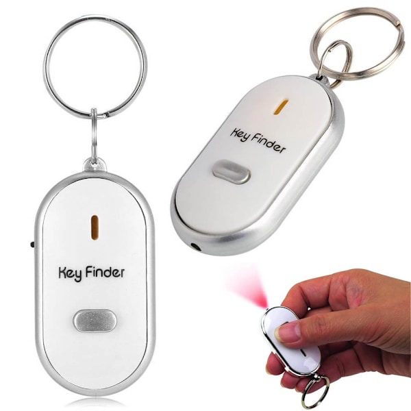 Key Finder Key Finder med fløytefunksjon Hvit