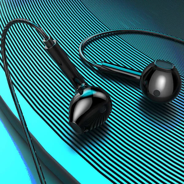 Universal USB-C hovedtelefoner med kabel DAC Sort sort