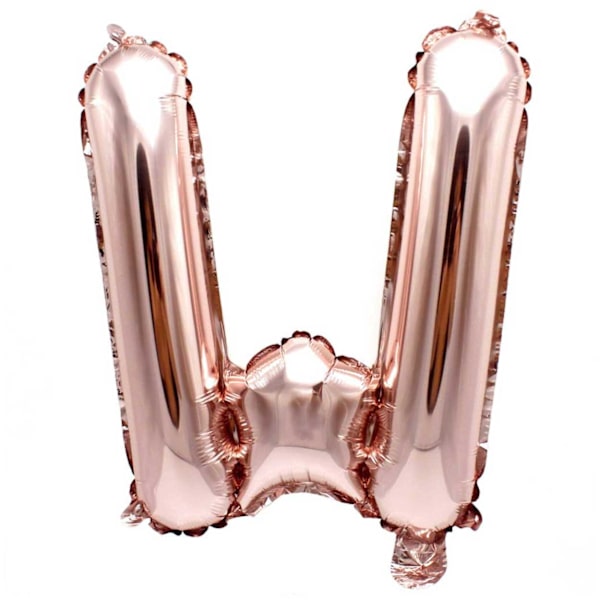 Brevballon Rose Gold 80cm store bogstaver: W W