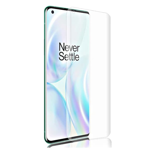 2-Pack OnePlus 8 Heltäckande Skärmskydd Skyddsplast Displayfilm transparent