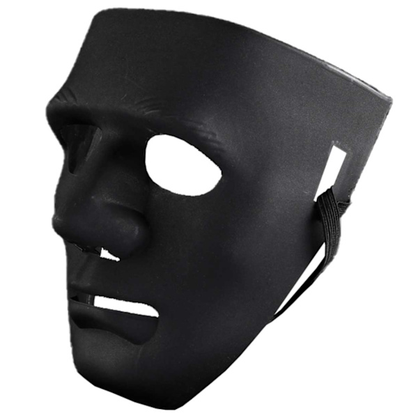 3-Pack Black Mask - Dekorer farve - Halloween Party Masked sort