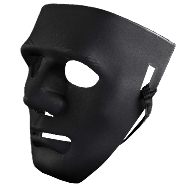 3-pack Svart Mask - Dekorera Färglägg - Halloween Fest Maskerad svart