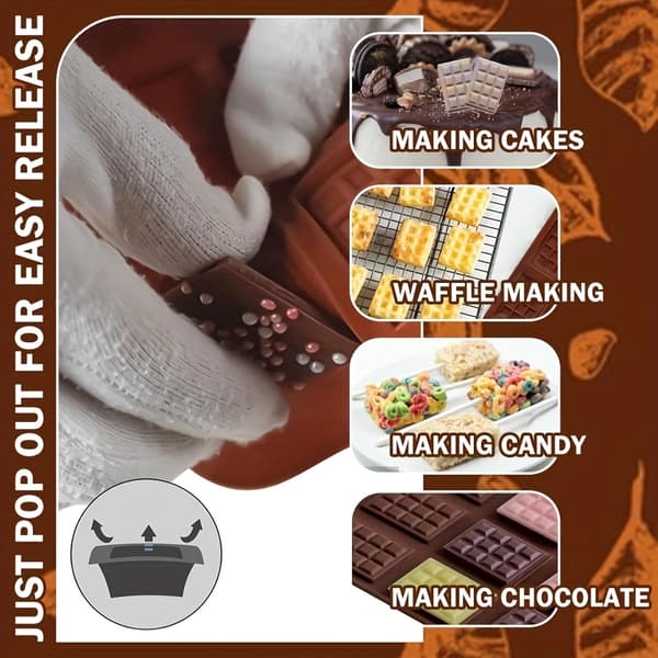 Silikon Chokladform Mini Chokladkakor Godis Bakning