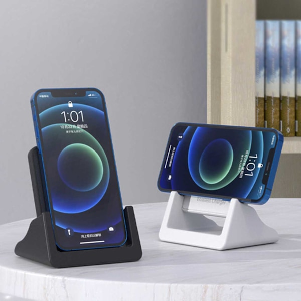 Mobil Stand Wireless Charger 10W Qi ladeplate svart