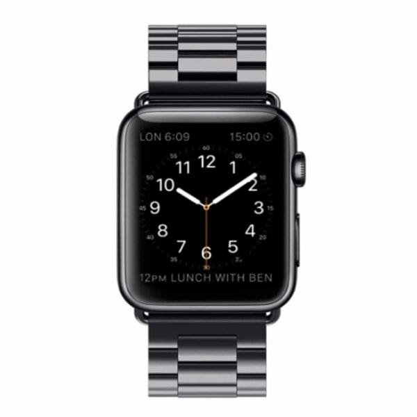 Apple Watch 1/2/3/4/5/6/7/8/SE 38/40/41 Klockarmband Svart svart