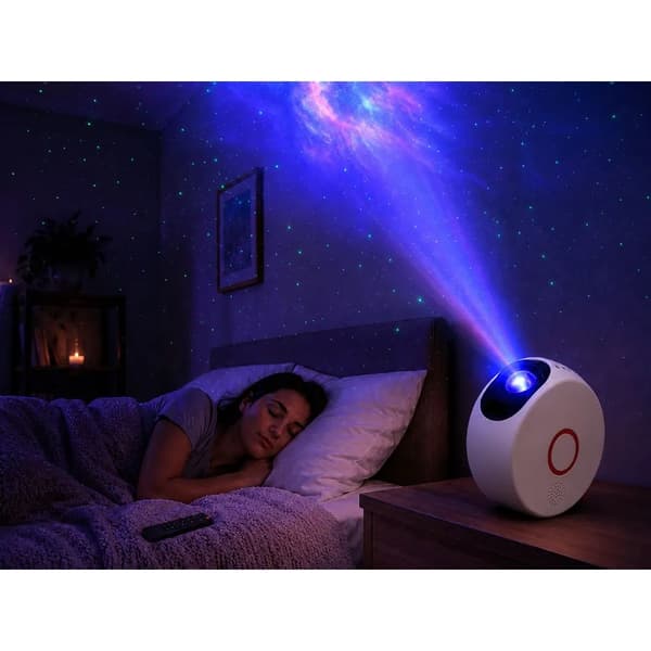 Stjerneprojektor Galaxy med Bluetooth-høyttaler