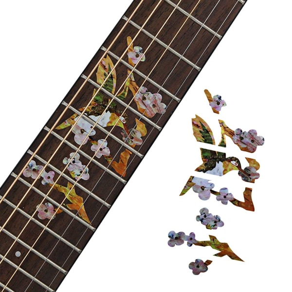 Dekoration för Gitarr Gitarrhals Dekor Klistermärken Greppbräda flerfärgad