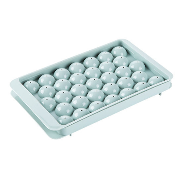 2-Pack Stapelbar Isform 33st Iskulor Runda Isbitar Plast blå