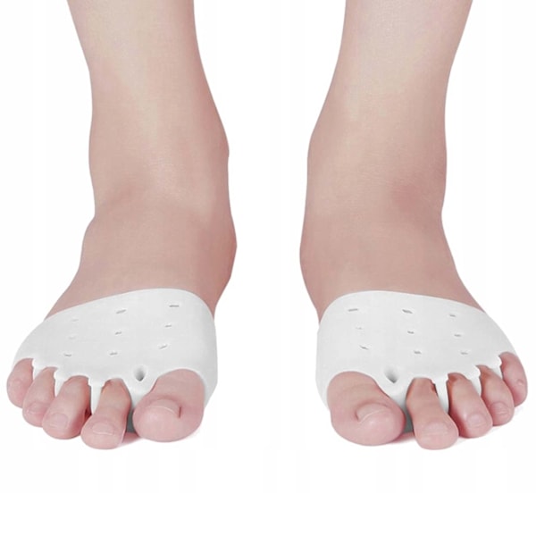 2-pakkainen geelivarvaslevitin | Hallux Valgus -varvaserotin valkoinen
