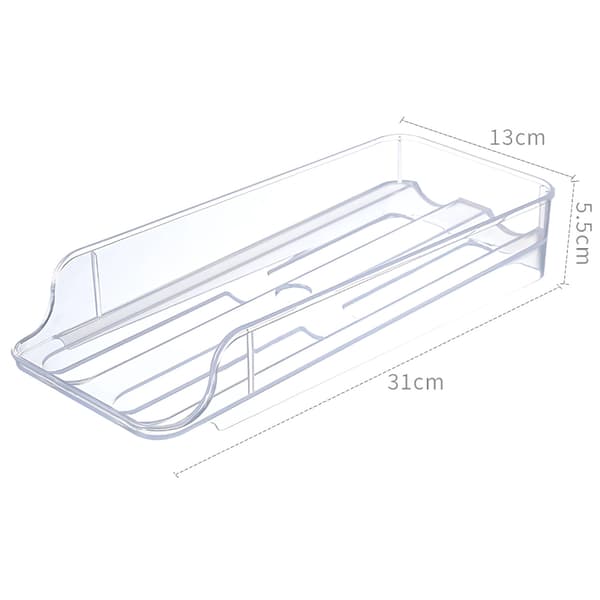 Stapelbar Äggdispenser för Kylskåp | Ägglåda för 14 Ägg Transparent transparent