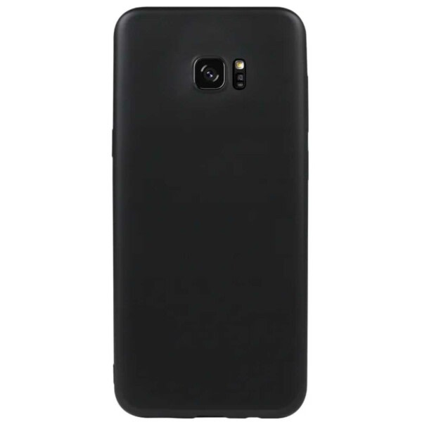 Ohut Galaxy S7 -kuoren silikoni musta musta