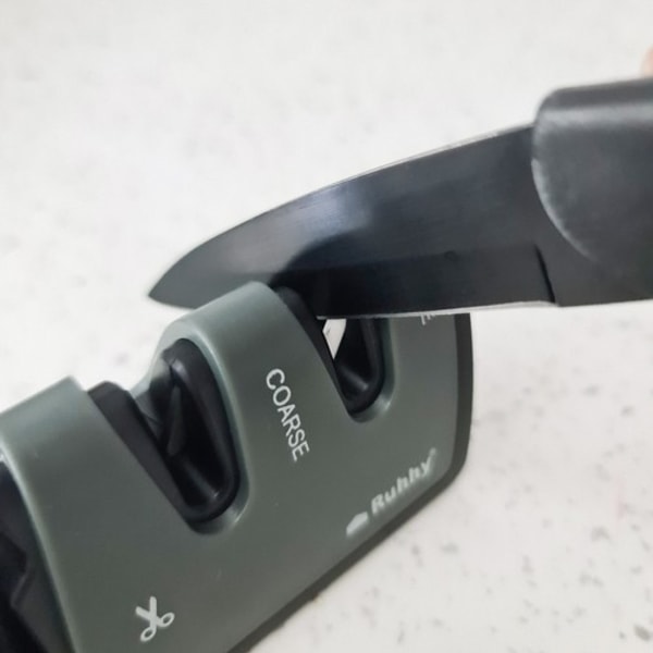 Knivslip | Vass Kniv i 2 Enkla Steg | Saxslipare svart