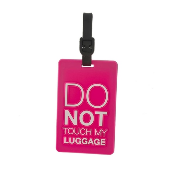 Pink adresse berører ikke bagage taske adresse tag til kuffert pink
