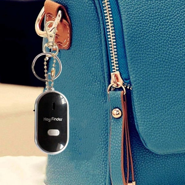 Key Finder Avaimen etsintä vihellystoiminnolla Musta musta