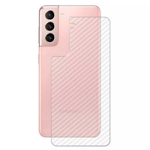 3-pakkaus Galaxy S21 plus hiilikuitu vinyyli ihon tarran suojakalvo läpinäkyvä