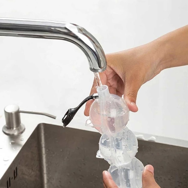2-pakke ISK-form til isbolde runde isbiter Ice Cube Formulerer plastik gennemsigtig