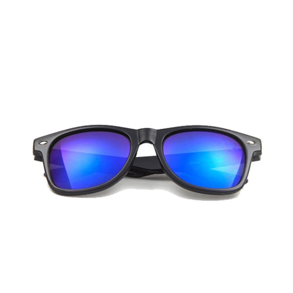 Wayfarer solbriller sort blå spejlglas sort