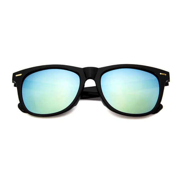 Musta aurinkolasit Big Wayfarer Gold Mirror Glass musta