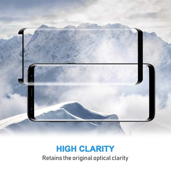 Samsung Galaxy S8 Plus näytönsuoja karkaistu lasi 9H 3D musta