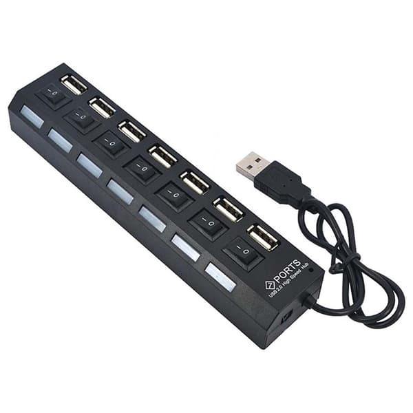 7x USB 2.0 Splitter Hub sort