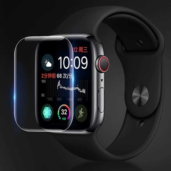 2-Pack Apple Watch 1/2/3 38 mm Screen Protector Kattava läpinäkyvä