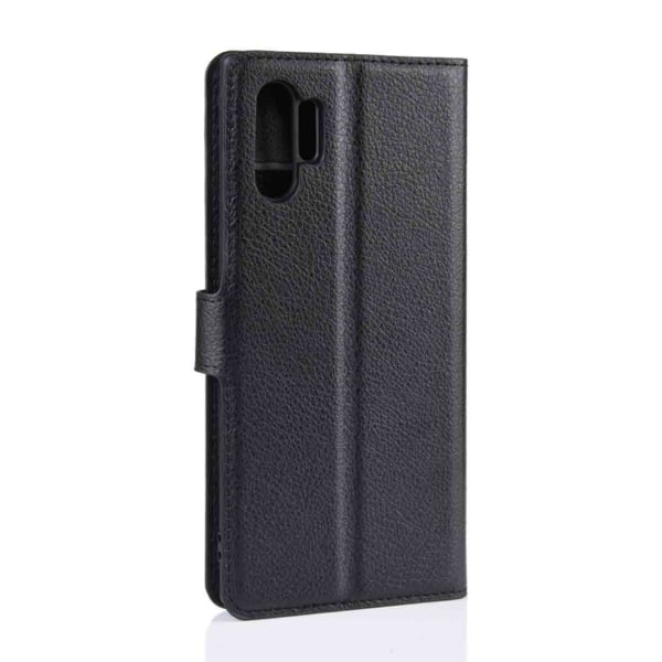 Samsung Galaxy Note 10 Wallet Cover Black Læder Læder Taske sort