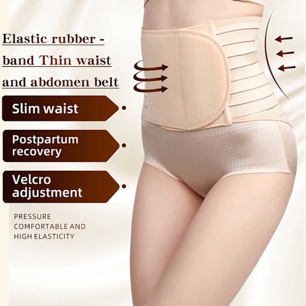 Postpartum Support Belt - Graviditetsbelte en -størrelse beige one size