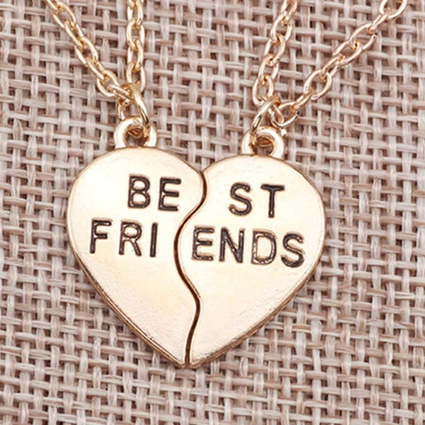 Best Friends Halsband - Vänskapshalsband för Kompisar Guld guld