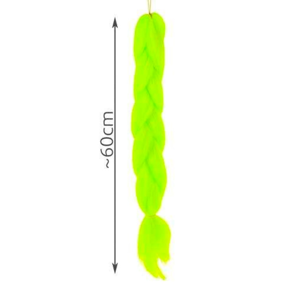 Jumbo punokset | Ombre punokset | Synteettinen hiustenpidennys Neon 60cm vihreä