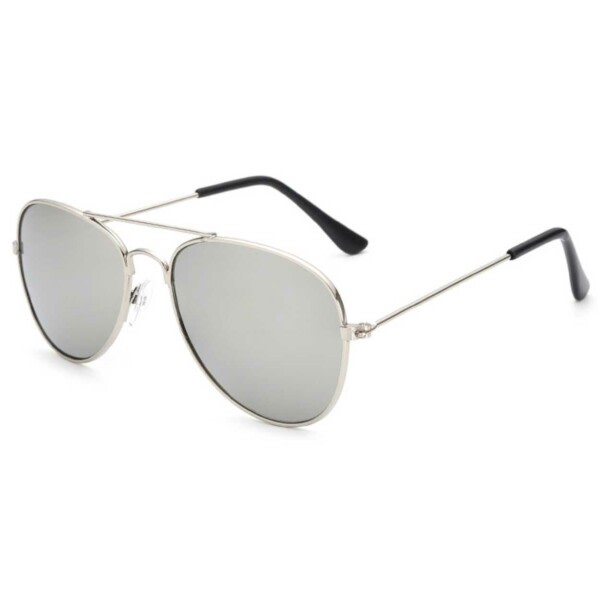 Pilot solbriller til børn - børns solbriller - sølvspejlglas sølv