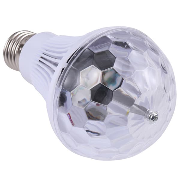 Roterende Disco RGB E27 LED-pære flerfarvet