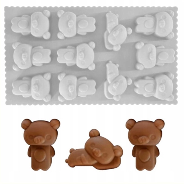 Silikonform Teddy Bear Nallebjörnar Bakform