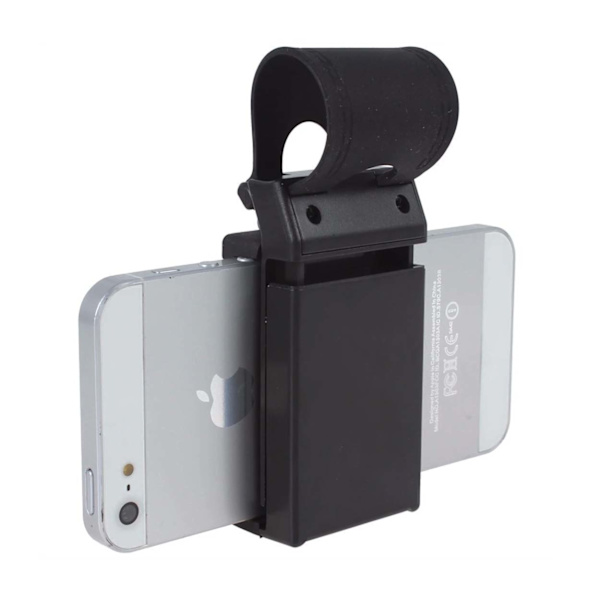 Universal Mobile Holder til Car Ratt Cykel Motorcykel Moped Styre sort