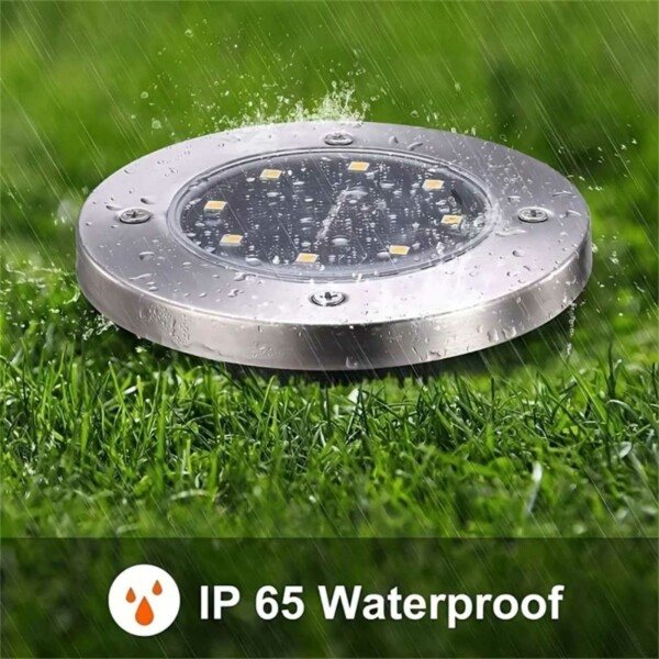 4-Pack Solar Spotlights LED Jordbelysning sort