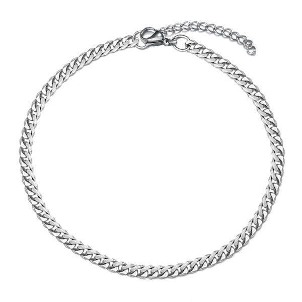 Justerbar Pansanlänk Kedjearmband Silver Kedja 3mm silver