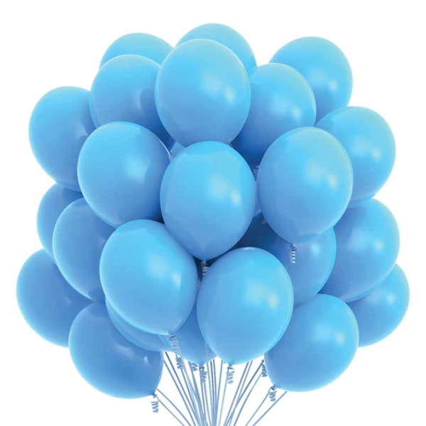 Blå Ballonger 100-Pack 26cm Latex blå