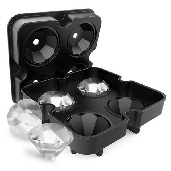 Silikon Isform Diamant Isbitsform svart