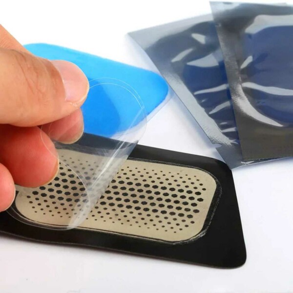 2-pack gelpads til EMS-træner elektronisk muskelstimulator gennemsigtig
