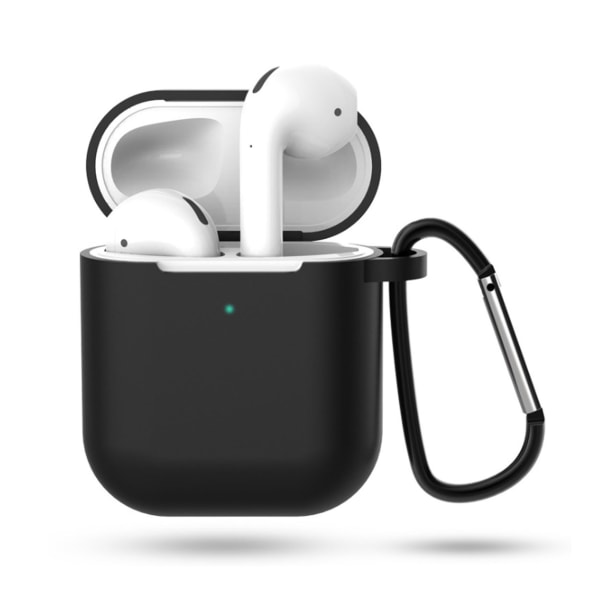 Svart Apple AirPods 1/2 Väska Fodral Stötsäkert Skyddsfodral svart