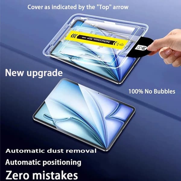Easy Install iPad Mini 4/5 (7,9 tommer) Skærmbeskyttelse HD Hærdet Glas Transparent