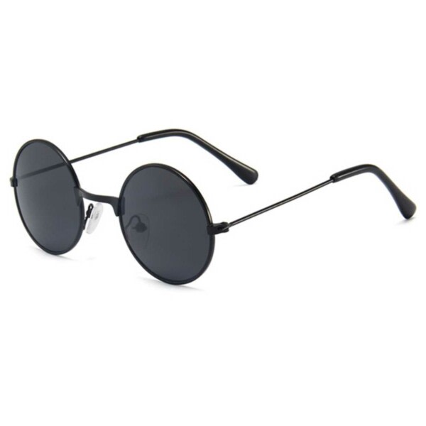 Små Solglasögon för Barn - Runda Barnsolglasögon - Svart svart