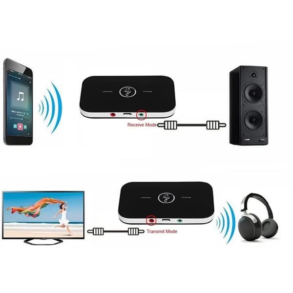 Bluetooth-sender og mottaker 2-i-1-adapter