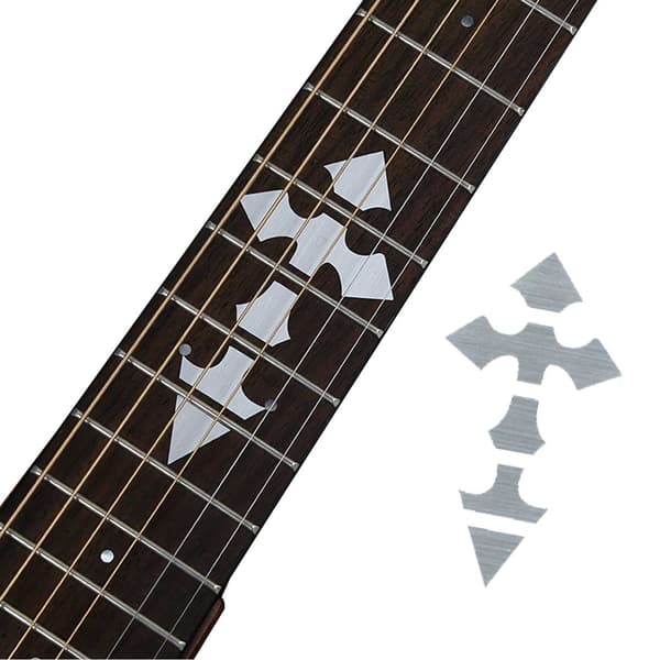 Klistremerke for gitardekorasjon grep tavle dekor gitarhals grå