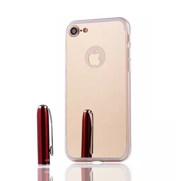 iPhone 7 8 Plus Mirror Shell Case TPU Støtfanger sølv