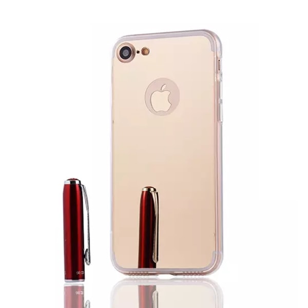 iPhone 7 8 Plus Spegel Skal Fodral TPU Bumper silver