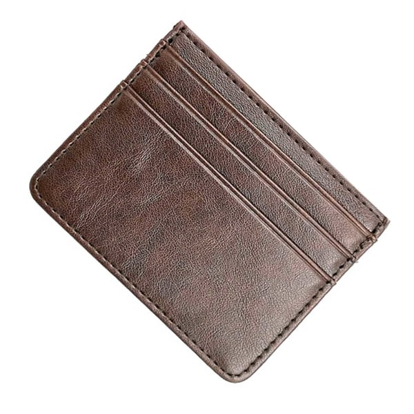 Korthållare Plånbok Kreditkortshållare Brun brun