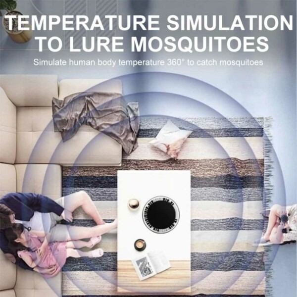 UV Mosquito Lamp - Mosquito Catcher USB svart